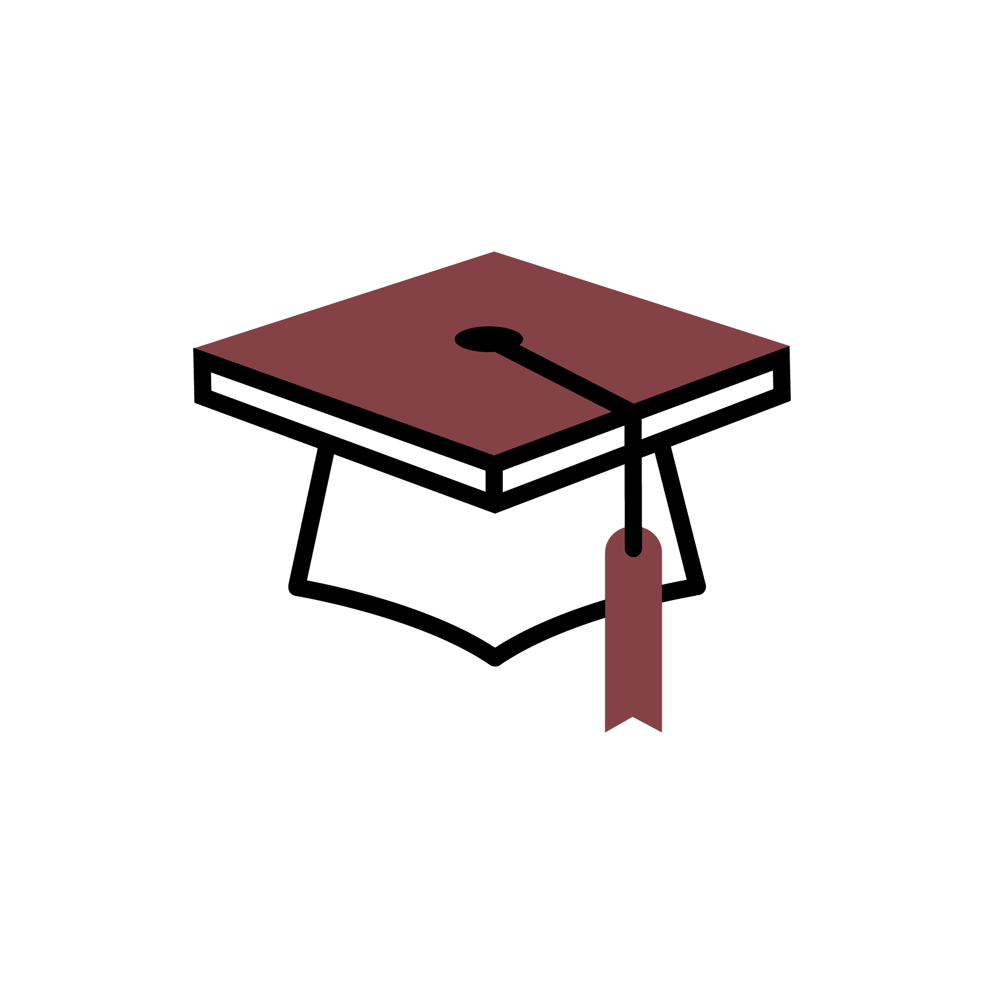 graduation cap with tassel icon