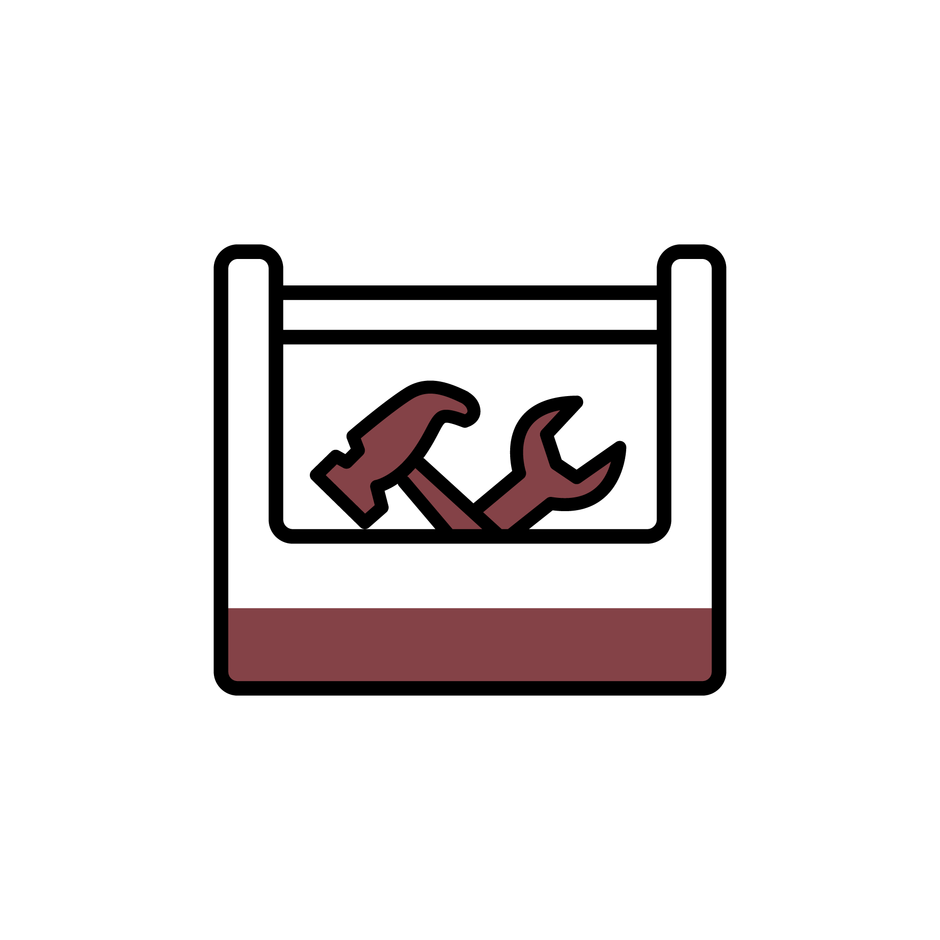 toolbox with tools icon