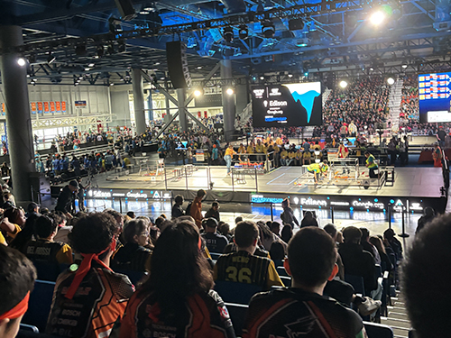 Garnet Squadron robotics at a competition