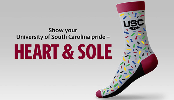 Show your University of south Carolina pride - Heart & Sole