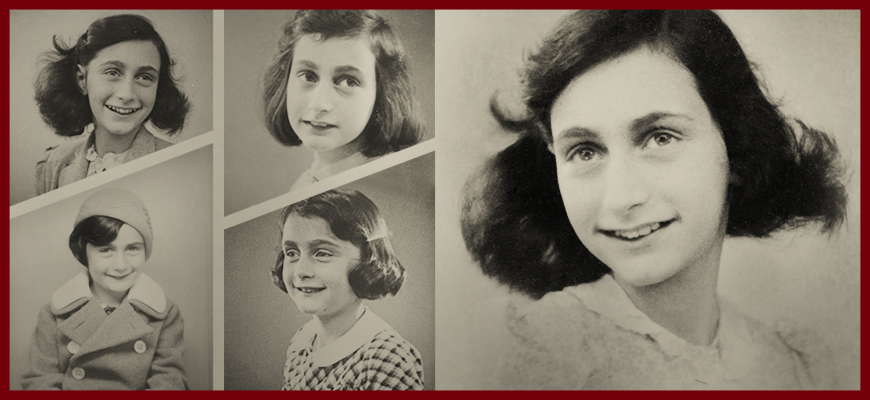 Anne Frank portrait banner