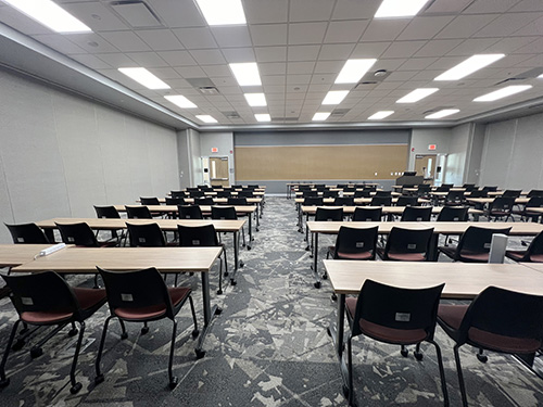USC Nursing School chairs with engraved plaques