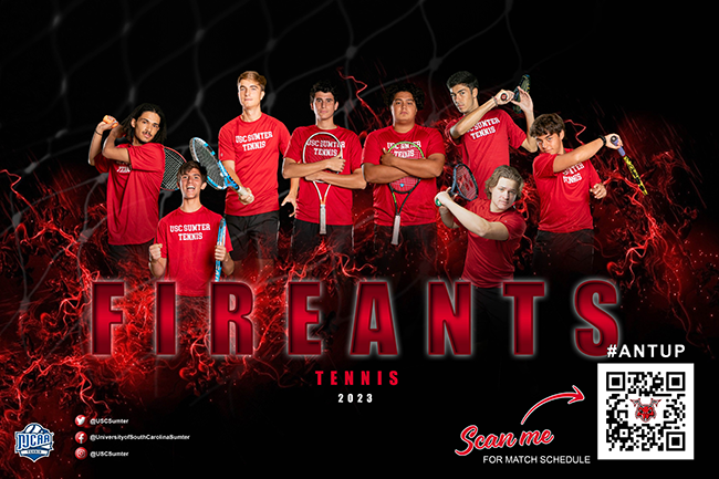 USC Sumter Men's Tennis Team Poster