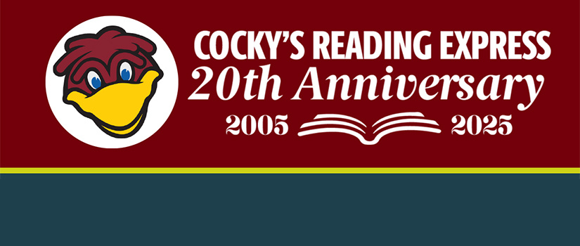 Cocky's Reading Express 20th anniversary.  2005 to 2025